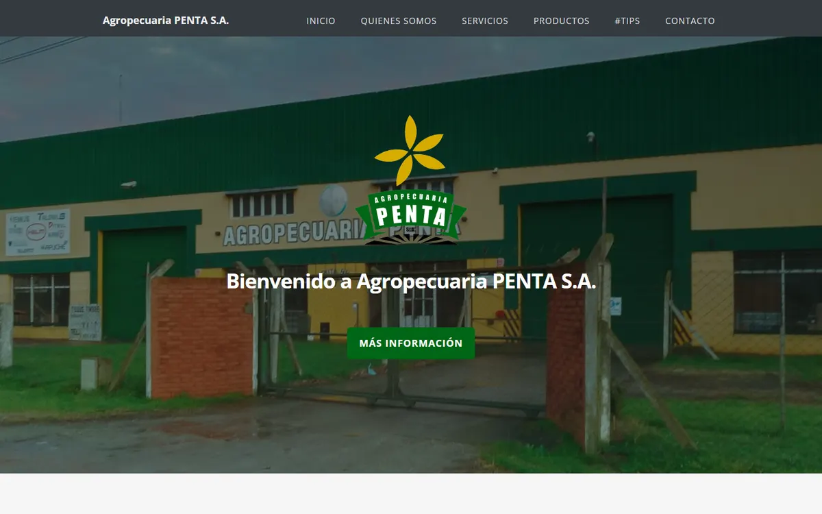 Captura de escritorio del proyecto Agropecuaria Pentasa