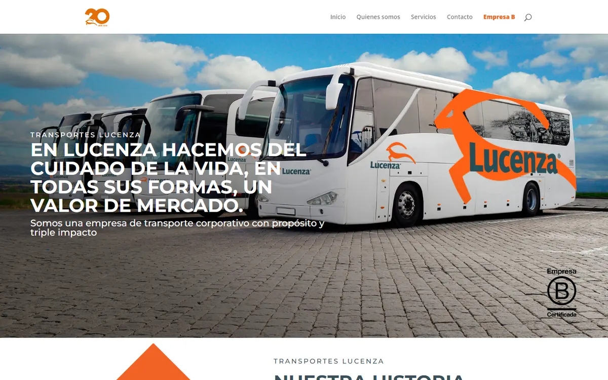 Captura de escritorio del proyecto Lucenza
